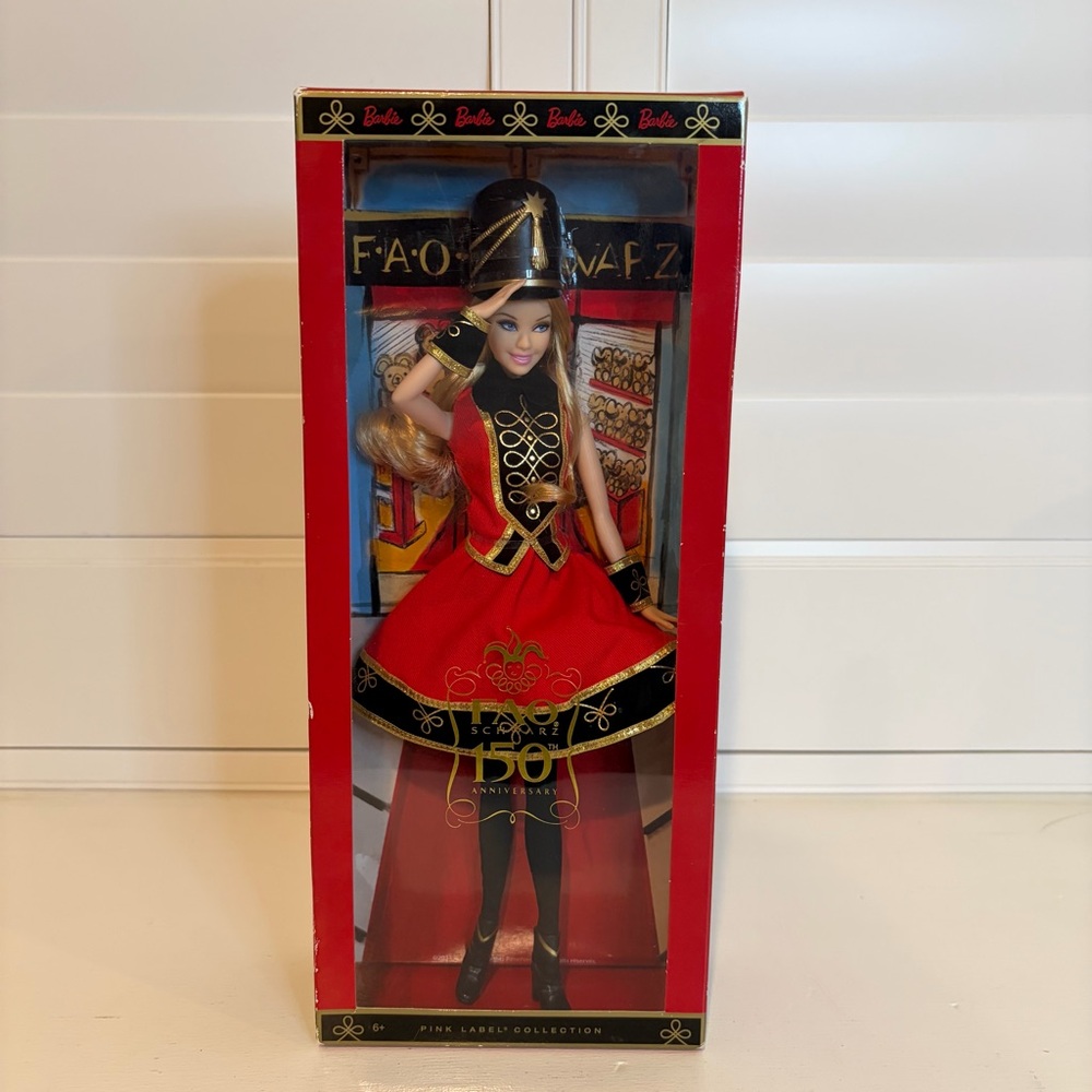NIB 2011 Mattel Barbie FAO Schwarz 150th Anniversary Doll Pink Label Collection